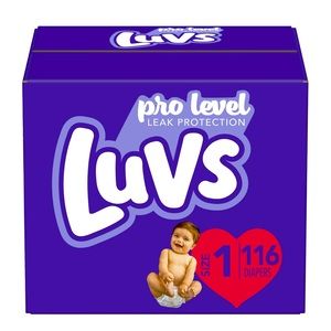 I have to 2 packs of size 1 Luvs 116 count…